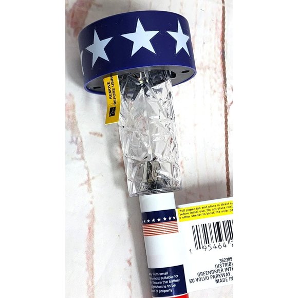 4 United States of America Red, White & Blue Patriotic Solar Stake Lights - Picture 3 of 16